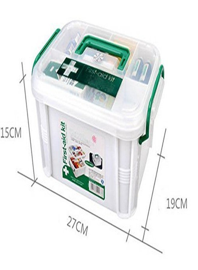 Gikvni Standard 2 Layer with 6 Compartments Emergency First Aid Box with Detachable Tray and Lid, Multicolour, Standard - Image 5