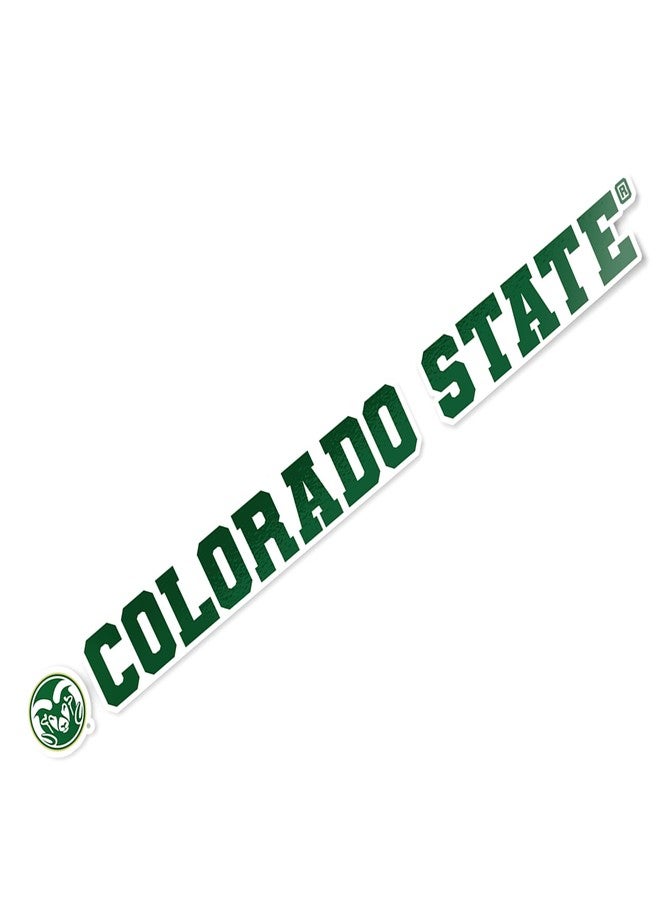 Desert Cactus Colorado State University Rams Name Logo Vinyl Decal Laptop Water Bottle Car Scrapbook (15 Inch Sticker) - Image 1