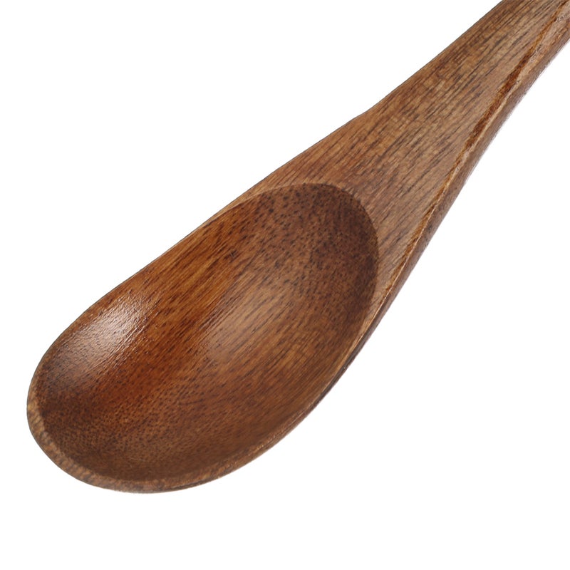 12 pcs Wood Mixing Spoon: Spoons Cooking Handle For Mixing Stirring Tasting - Kitchen Utensils For Cooking And Crafts Brown - Image 5