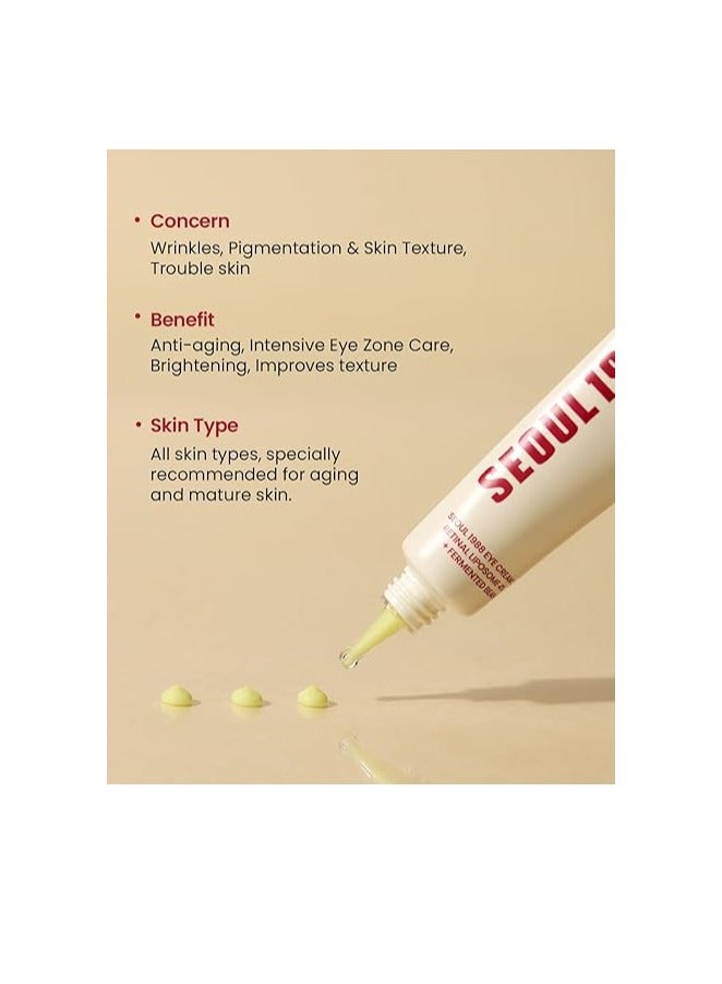 K-SECRET SEOUL 1988 Eye Cream : Retinal Liposome 4% + Fermented Bean - Image 2