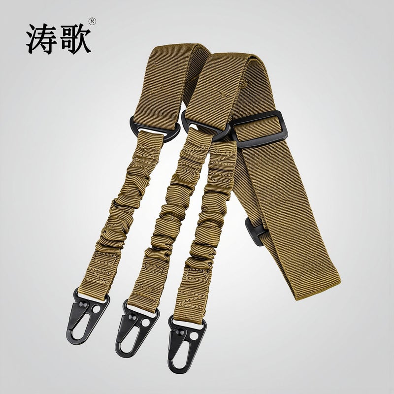 Tactical Sling for Airsoft Camera Hunting Hiking Adjustable 135-175cm Olive Green - Image 5