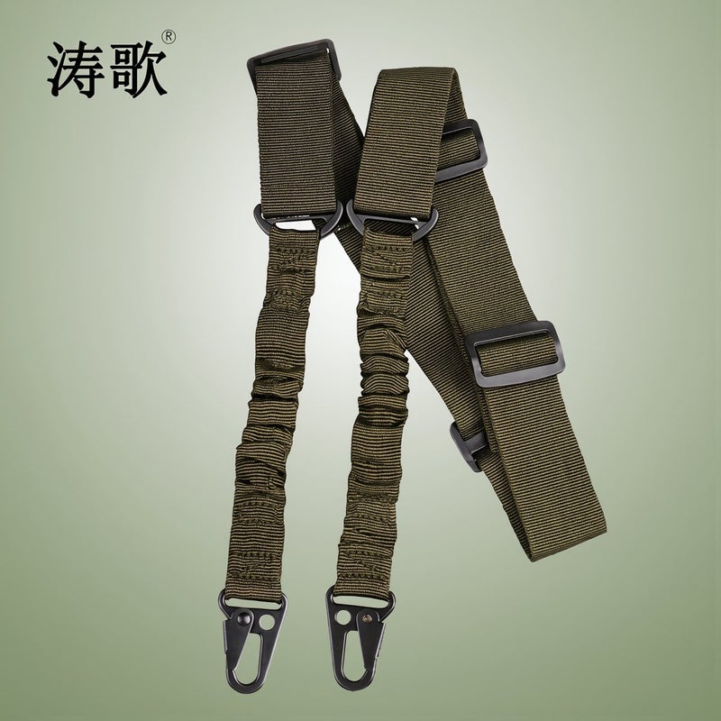Tactical Sling for Airsoft Camera Hunting Hiking Adjustable 135-175cm Olive Green - Image 3