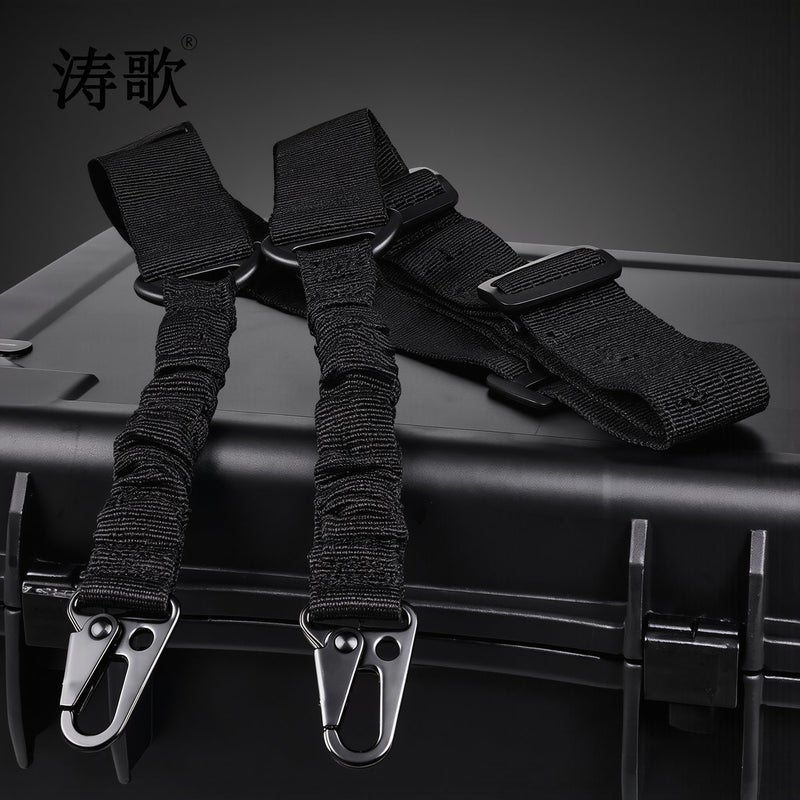 Tactical Sling for Airsoft Camera Hunting Hiking Adjustable 135-175cm Olive Green - Image 4