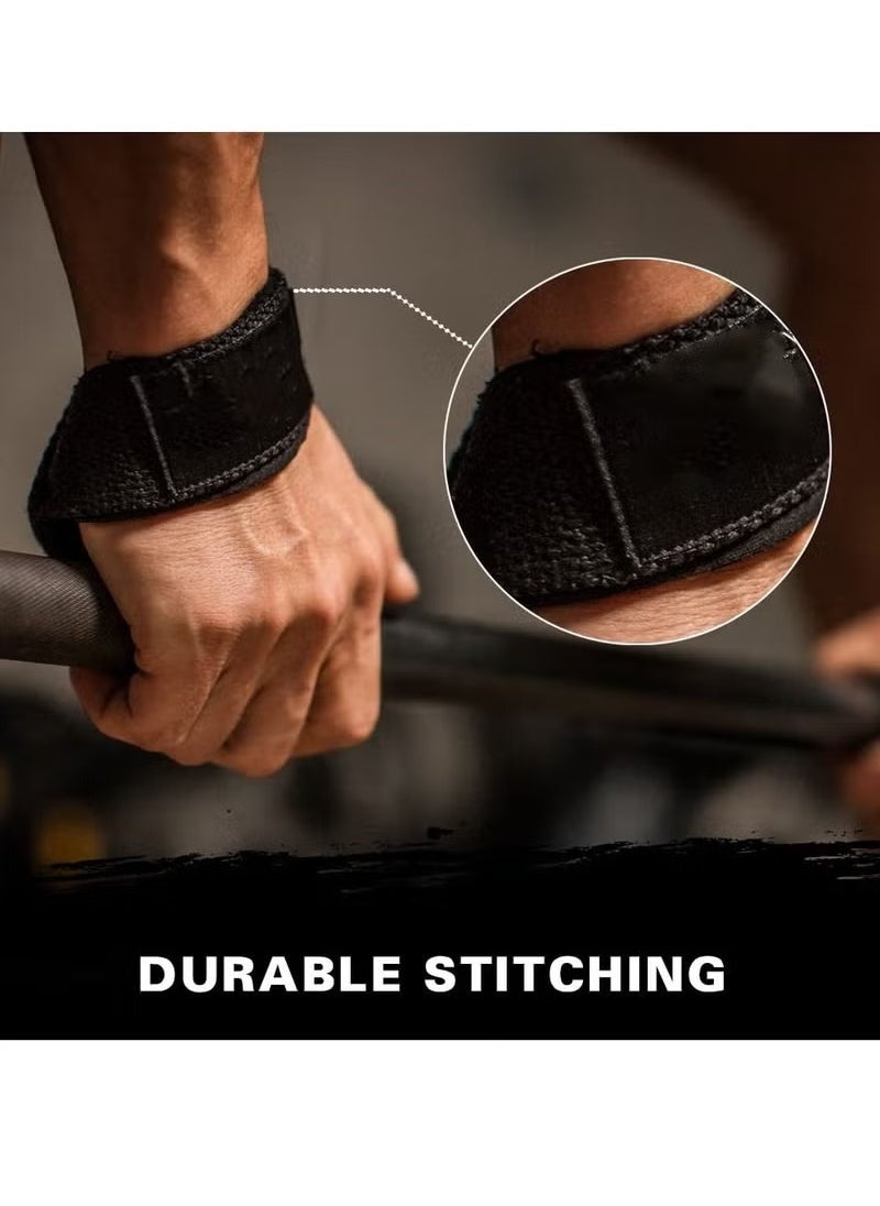 PYC Wrist Wraps Weightlifting, Lifting Wrist Straps,1 Pair Wrist Straps For Weight Lifting,Bodybuilding,For Weightlifting, Deadlifts, Bodybuilding, Strength Training  - Image 4