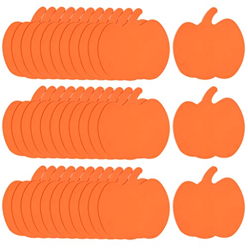 mifengda 50pcs Foam Halloween Pumpkins Halloween Crafts Kit Foam DIY Pumpkin Decorating Pumpkin Shaped Large Pumpkin Craft Kit for DIY Crafts Decorations6inch - Image 1