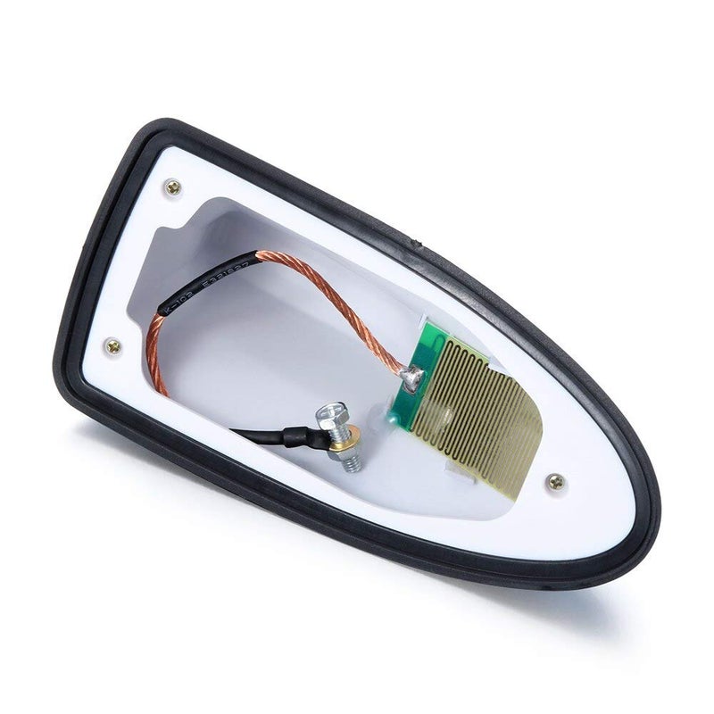 Oshotto Car Shark Fin Roof Antenna Car Antenna Radio FM/AM Car Decorate Compatible with Hyundai Creta (2015-2019) - (White) - Image 4