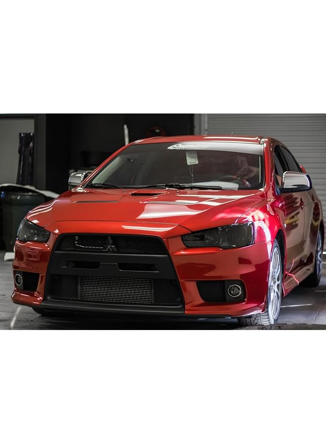 Generic 12 By 48 Inches Self Adhesive Auto Car Tint Headlight Taillight Fog Light Vinyl Smoke Film Sheet Sticker Cover (Black)  - Image 3