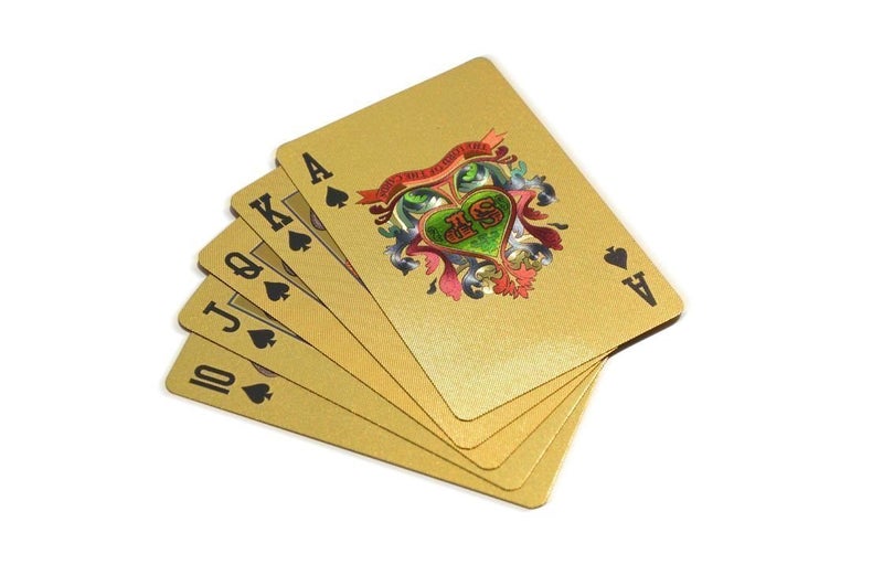 Magicwand 24 K Gold Plated Water-Proof Premium Poker Playing Taash Card Game[Pack of 54 Cards] - Image 5