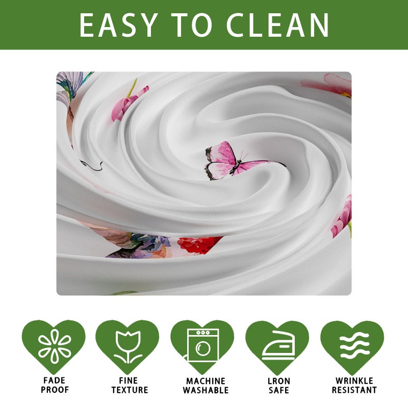 XCHI Wildflowers Tulips Flowers Spring Tablecloth Rectangle Summer Table Cloth Washable Table Covers for Indoor Dining Home Party Decorations 60x84 Inch - Image 4