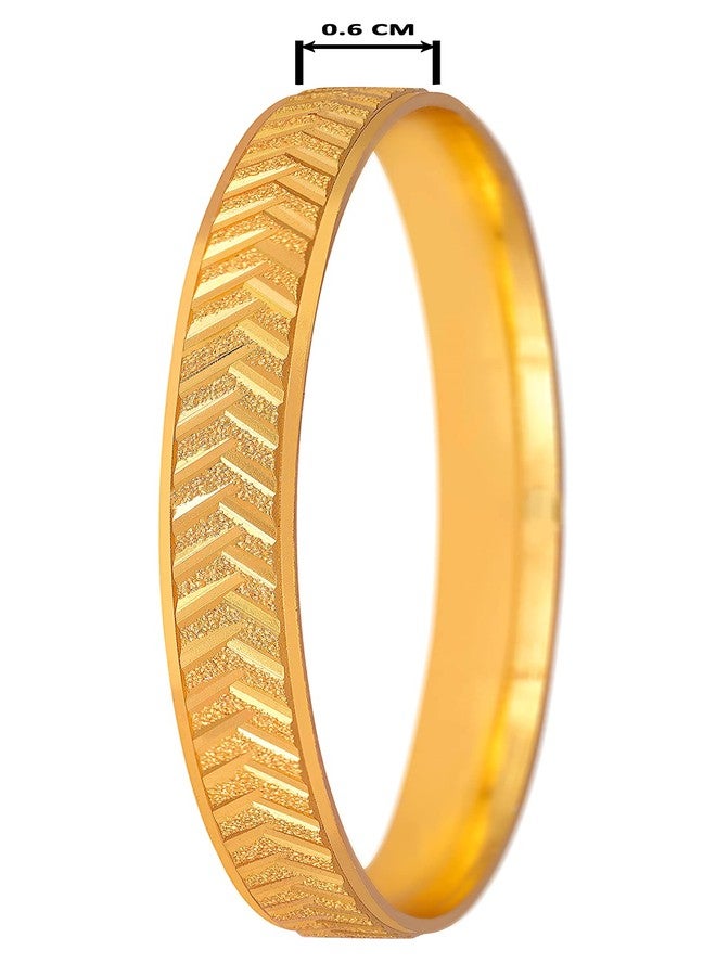JFL - Jewellery for Less Traditional 1 Gram Gold Plated Designer Bangle for women(set of 2),Valentine - Image 4