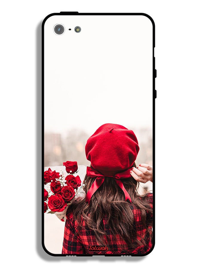 Tolwak Apple iPhone 5/5s/SE Protective Case Holding Flowers - Image 2
