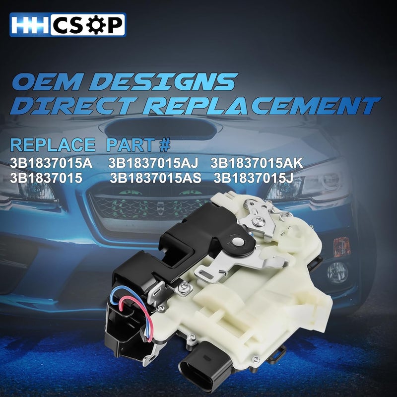 HHCSOP Front Left Driver Side Door Lock Latch Actuator for Volkswagen VW Beetle Golf GTI Jetta Passat Rabbit 1998-2010 - Image 4