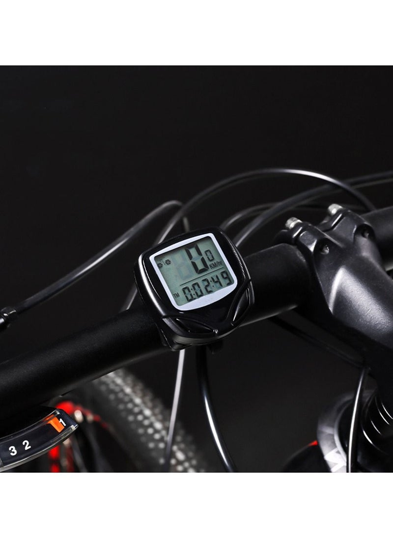 Generic Multi-Functions Bicycle Speedometer and Odometer Wireless Waterproof Cycle Bike Computer with LCD Display  - Image 5