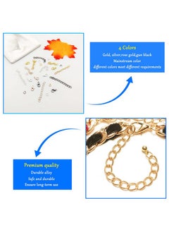 Oubaka 600Pcs Chain Extender Set For Jewelry Making Necklace Bracelet Chain Extender Chain Extension Tails With Lobster Claw Clasps And Open Jump Ring For Necklaces Bracelet Anklets Jewelry Making Supplies  - Image 4