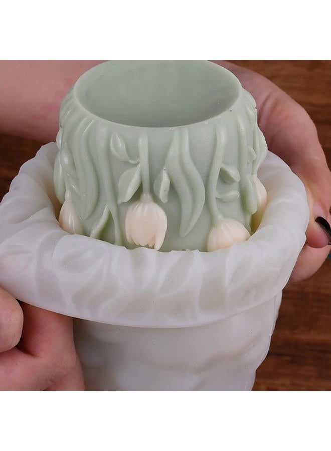 EVERELAM 3D Flower Mold - Tulip, Peony & Cylinder Silicone Resin Casting Mold - Craft Supplies - Cake, Resin, Candle & Chocolate Mold - Image 4