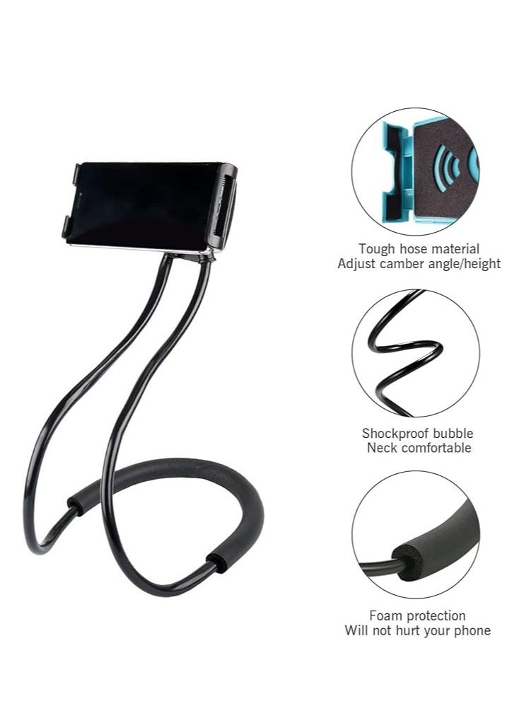 NCElec NCElec 011 Neck Cell Desk Bed,Bike and Motorcycle Mount,Universal Lazy Bracket Mobile Phone Stand Holder (Black)  - Image 2
