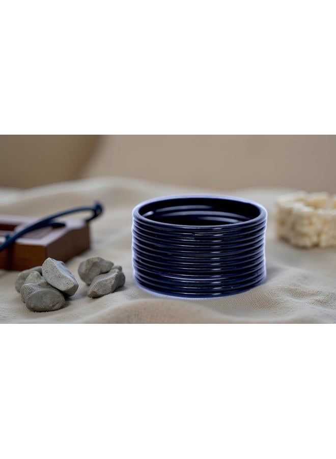 JD'Z COLLECTION Indian Bangles Plain Glass Bangles For Women | Handmade Jewelry | Set of 12 | Perfect for Casual Wear, 2.4 (Small- Inner Dia- 2.25 inch), Glass, no gemstone - Image 2