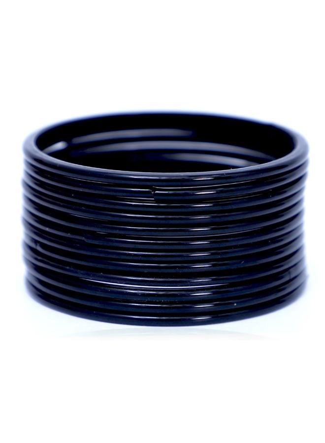 JD'Z COLLECTION Indian Bangles Plain Glass Bangles For Women | Handmade Jewelry | Set of 12 | Perfect for Casual Wear, 2.4 (Small- Inner Dia- 2.25 inch), Glass, no gemstone - Image 1