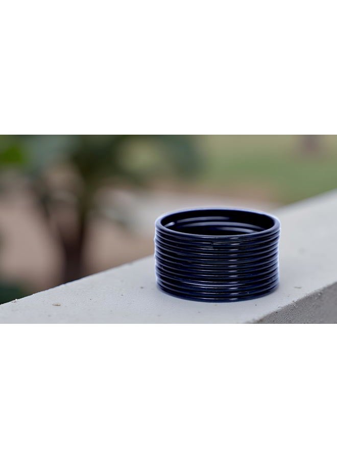 JD'Z COLLECTION Indian Bangles Plain Glass Bangles For Women | Handmade Jewelry | Set of 12 | Perfect for Casual Wear, 2.4 (Small- Inner Dia- 2.25 inch), Glass, no gemstone - Image 5