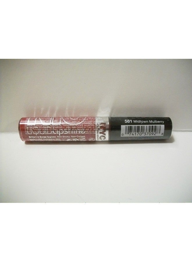 NYC Liquid Lipshine Lip Gloss 7.2Ml 581 Midtown Mulberry - Image 5