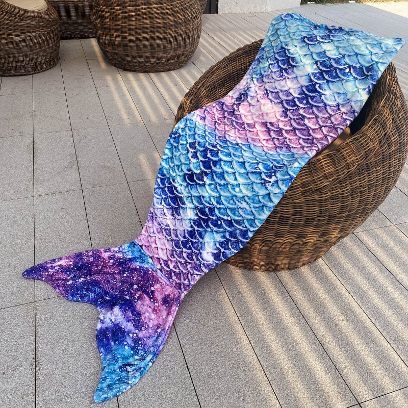 Factory Mermaid Tail Children'S Sleeping Bag Mermaid Blanket Baby Kick-Proof Flannel Children'S Blanket - Image 4
