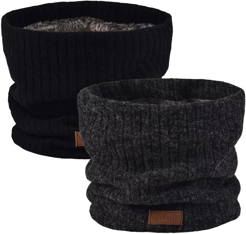 NovForth Winter Neck Warmer Men Ski, Neck Gaiter Face Scarf Women, Fleece Scarf for Men Gaiter Mask, Thick Windproof Scarves - Image 1