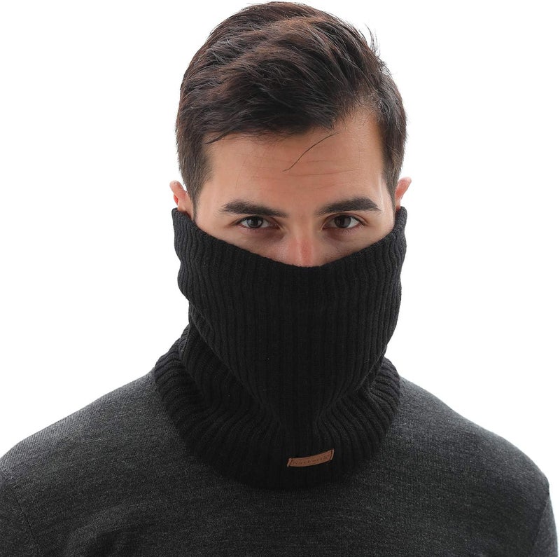 NovForth Winter Neck Warmer Men Ski, Neck Gaiter Face Scarf Women, Fleece Scarf for Men Gaiter Mask, Thick Windproof Scarves - Image 2