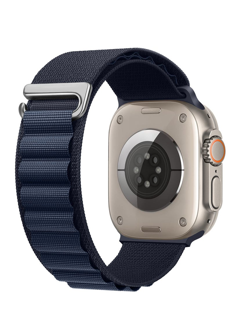 Generic - Trail/Alpine Loop Nylon Band Compatible with Apple Watch Ultra 2/Ultra Band 49mm 45mm 44mm 42mm, Adjustable with Metal C-Hook Strap for iWatch Ultra Series 9/8/7/6/5/4/3/2/1/SE2/SE - Image 1