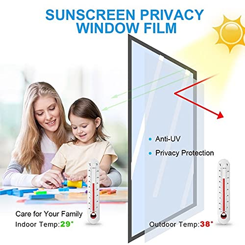 S-Sia Vendors-Good Purchase Good Care SIA VENDORS 50cm X 65 Feet Window Glass Paper Film Tint One Way VinylWindow Heat Control Stickers UV Blocking Privacy Static Cling Door Coverings - Image 2