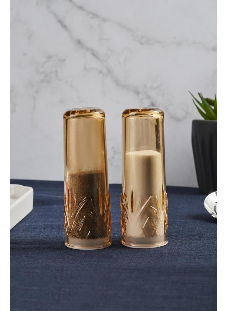 PEROTTI Melody Amber Acrylic 2-pack Salt Shakers  - Image 2