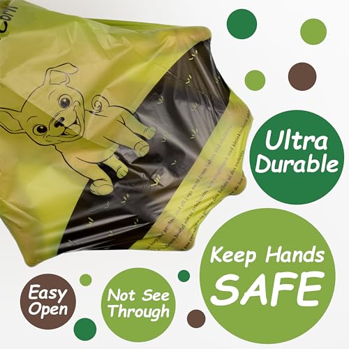GREENER WALKER Poop Bags for Dog Waste, 1080 Doggy Waste Bags Extra Thick Strong 100% Leak-Proof (Green) - Image 3