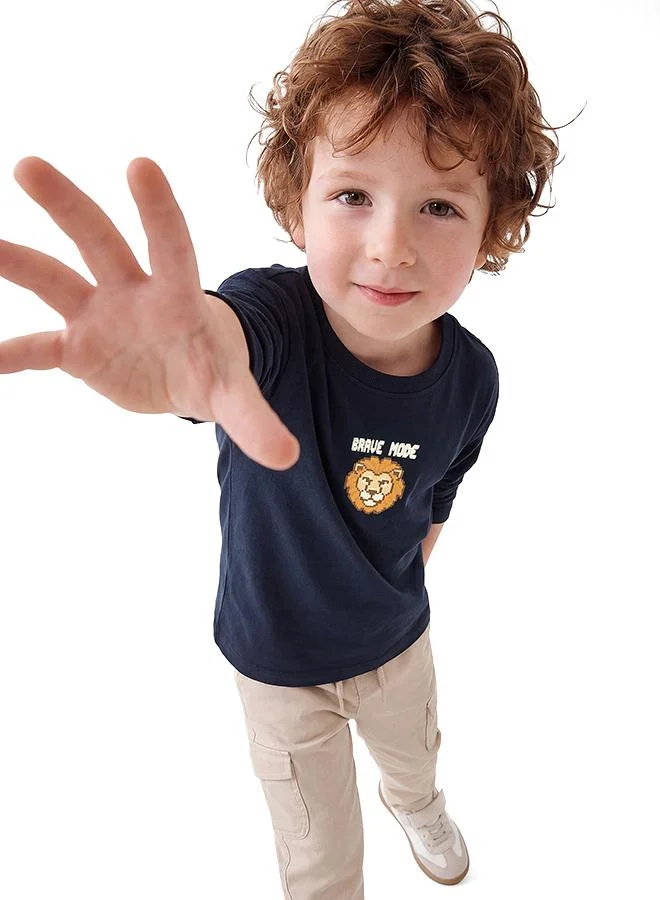 Koton  Printed Oversize T-Shirt for Men | Best Price UAE