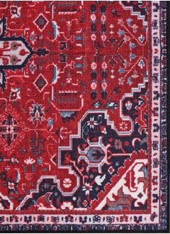 Status Contract 3D Printed Perfect Rugs for Living Area | Rug and for Bedroom |Rug for Dining Table Rug Floor with Anti Slip Backing, Kashmiri Red,121 X 182 Cm  - Image 4