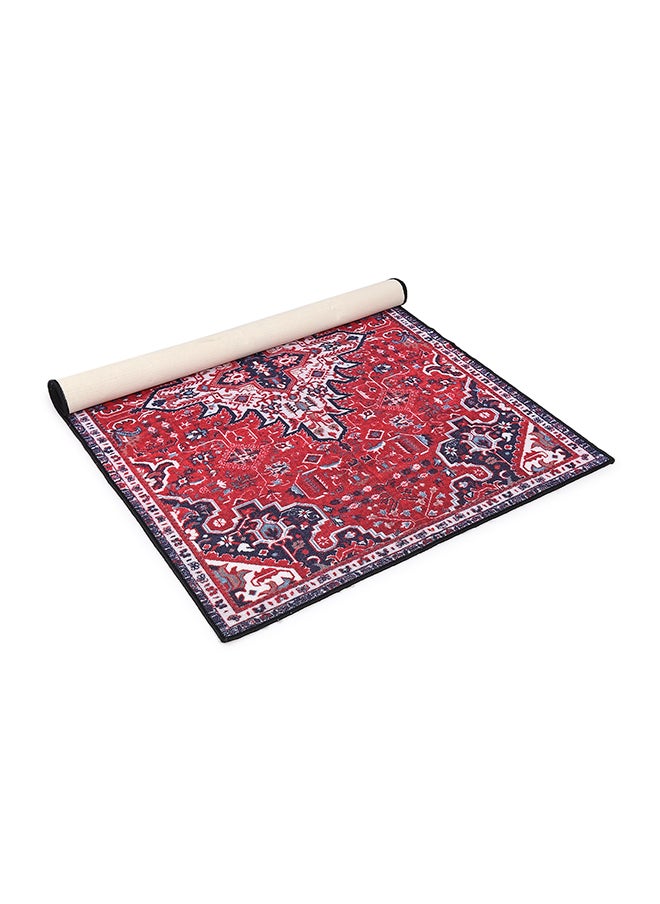 Status Contract 3D Printed Perfect Rugs for Living Area | Rug and for Bedroom |Rug for Dining Table Rug Floor with Anti Slip Backing, Kashmiri Red,121 X 182 Cm  - Image 3