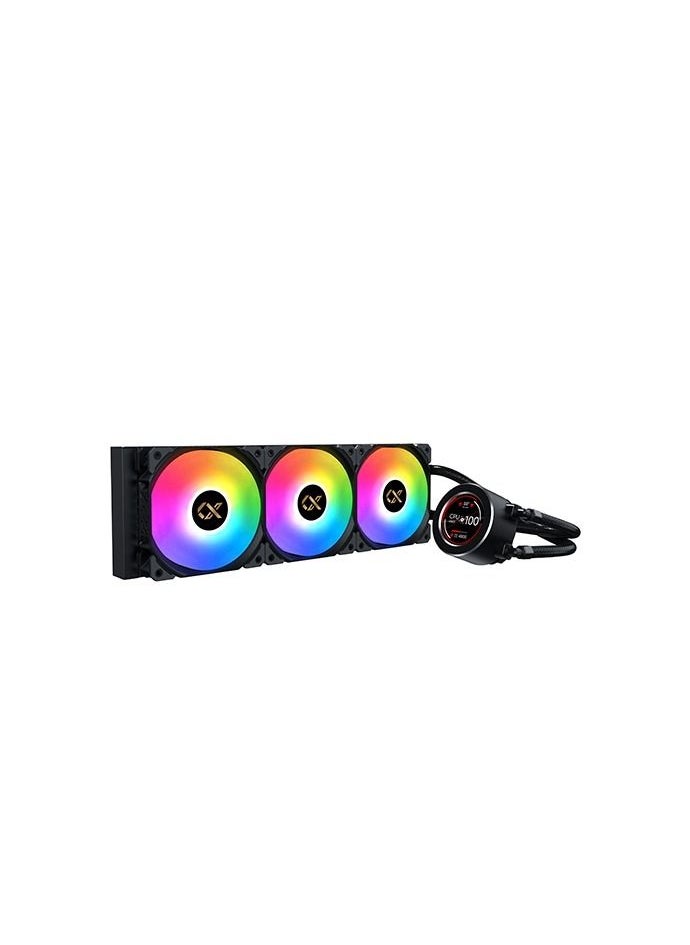Xigmatek Frozr-O II 360 RGB LCD Display CPU AIO Cooler - Black