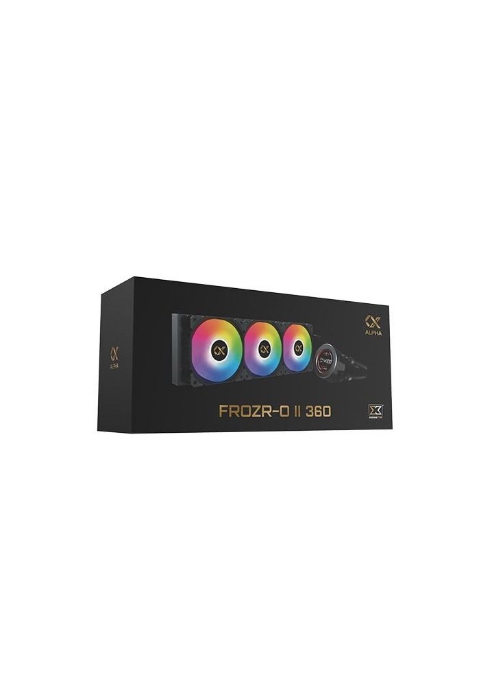 Xigmatek Frozr-O II 360 RGB LCD Display CPU AIO Cooler - Black