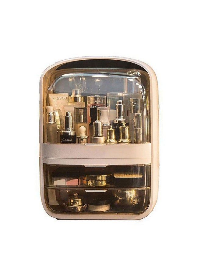 SIBY Oval Transparent Makeup Storage Box For Women | Acrylic Portable Waterproof Cosmetic Case(Transparent) - Image 1
