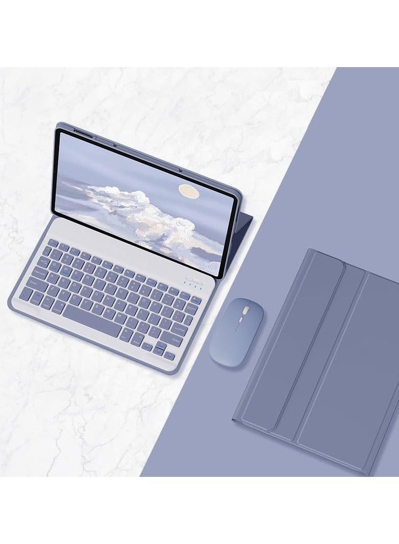 general Arabic and English Keyboard Case Compatible with Huawei MatePad SE 11 (2024) 11-inch with Mouse, Detachable Wireless Bluetooth Keyboard, Smart Soft Leather Case Tablet Case - Image 1