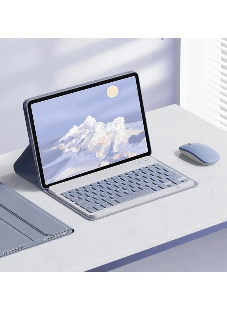 general Arabic and English Keyboard Case Compatible with Huawei MatePad SE 11 (2024) 11-inch with Mouse, Detachable Wireless Bluetooth Keyboard, Smart Soft Leather Case Tablet Case - Image 3