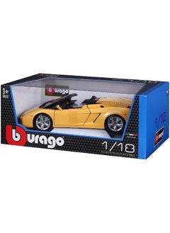Bburago Exquisite 1:18 Scale Lamborghini Gallardo Spyder Diecast Model - Detailed Collectible for Car Enthusiasts  - Image 1