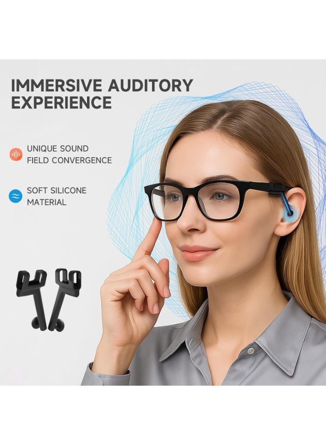 Voice Focus Privacy Ear Tips For Ray-Ban Meta(Gen1/2) Wayfarer/Skyler/Headliner Voice Focus Privacy Ear Tips Silicone Amplifiers Smart Glasses Accessories - Image 3