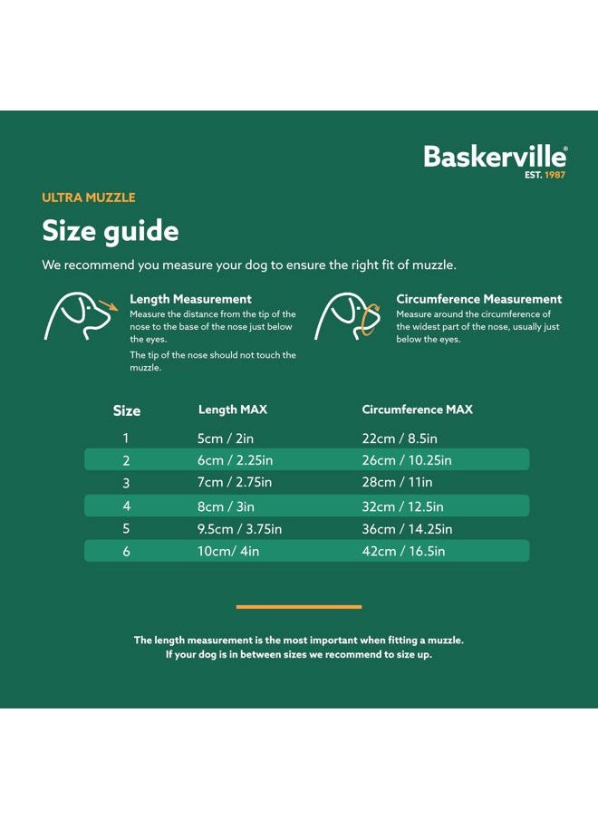 The Company of Animals BASKERVILLE ULTRA MUZZLE - Patented Humane Design, Breathable, Dog can Pant and Drink, Adjustable, Padded, Training Muzzle for Medium-sized Dogs, Prevents Biting, Wildlife Scavenging (Size 3, Black)  - Image 5