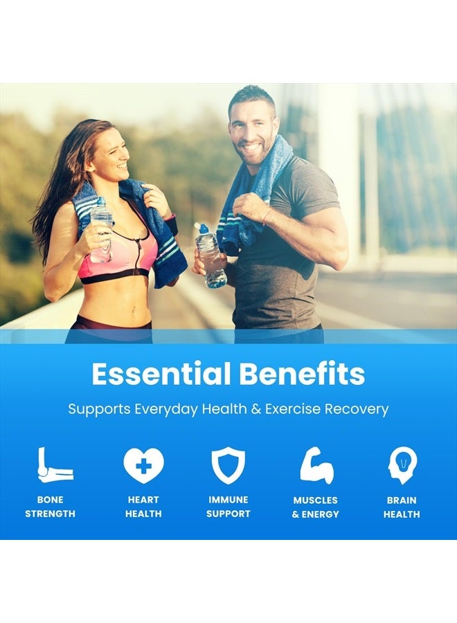 NutraChamps Magnesium Zinc & Vitamin D3 Supplement - Most Bioavailable Forms; Magnesium Glycinate, Malate, Citrate - Bone, Muscle & Heart Health, Immune Support - 120 Vegan Capsules - Image 5