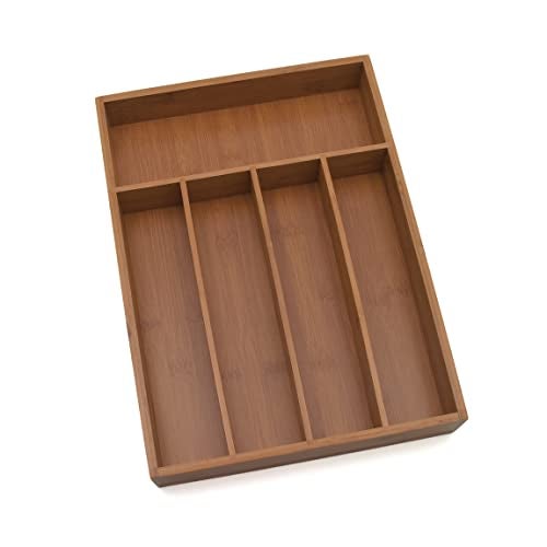 Lipper International منظم أدوات المائدة من ليبر إنترناشيونال 8876 من الخيزران، 5 أقسام، 10 1/2" × 14" × 2" - Image 5