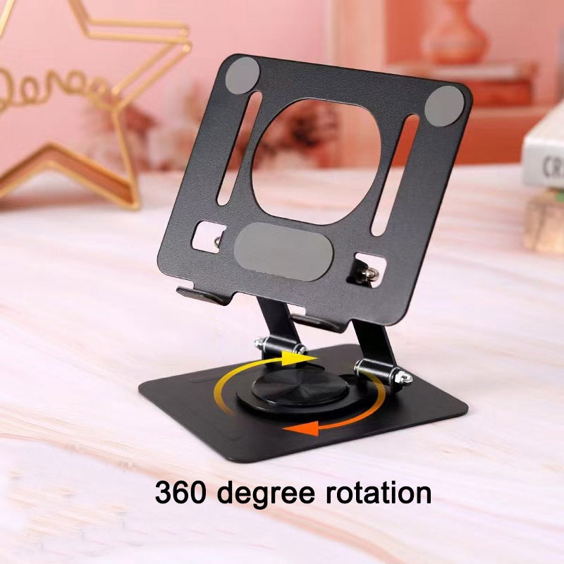 Explosions Tablet Bracket Desktop Computer Foldable Rotating Aluminum Alloy Multifunctional Lazy Thermal Base - Image 4