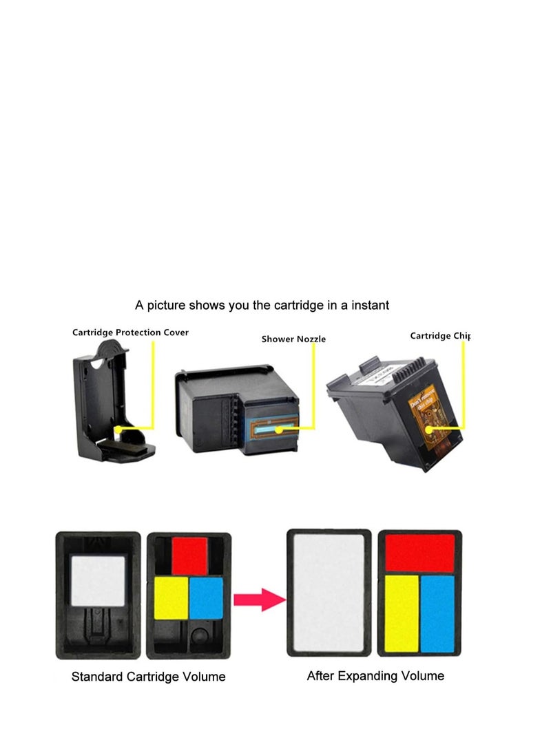 Terabyte خرطوشة حبر معاد تصنيعها 445XL 446XL لطابعة كانون بيكسما 445XL 446XL خرطوشات حبر فائقة لطابعات MX494 MG2440 MG2540 MG2940 MG2942 MG2944 IP2840 1 أسود 1 ثلاثي الألوان - Image 3