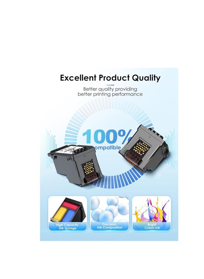 Terabyte خرطوشة حبر معاد تصنيعها 445XL 446XL لطابعة كانون بيكسما 445XL 446XL خرطوشات حبر فائقة لطابعات MX494 MG2440 MG2540 MG2940 MG2942 MG2944 IP2840 1 أسود 1 ثلاثي الألوان - Image 5