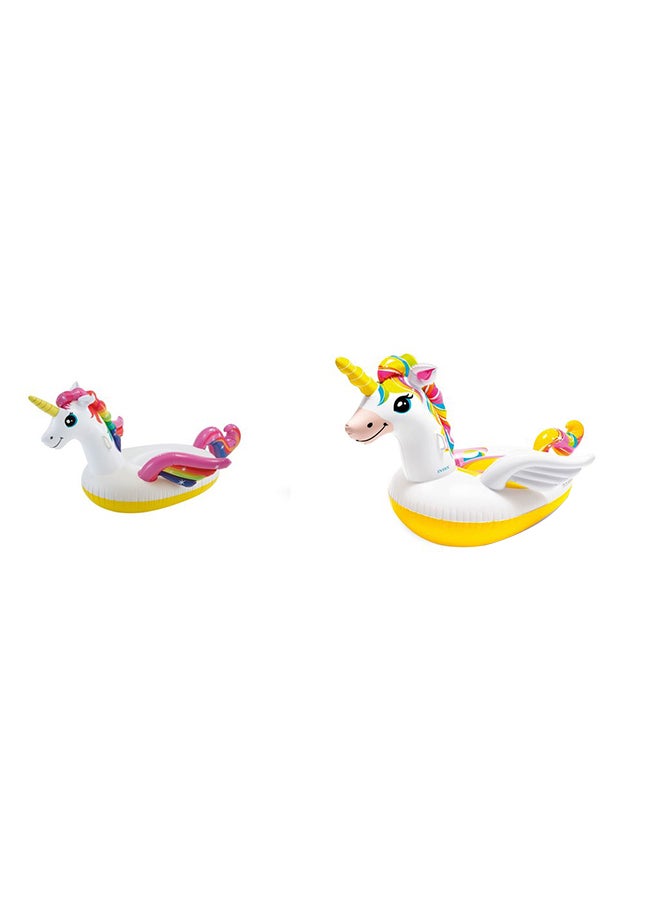 INTEX Unicorn Ride-On Inflatable Pool Float - Assorted 198x140x102cm - Image 1