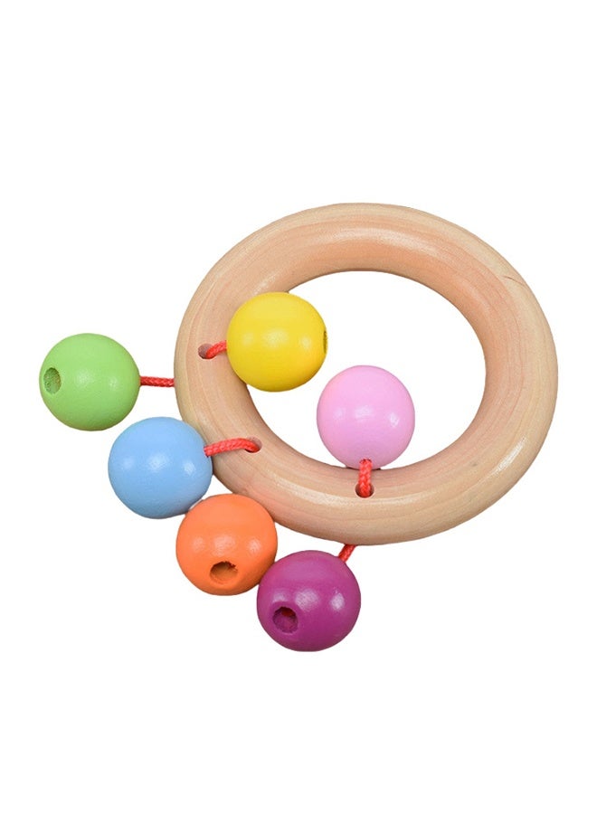 1pc Grasp Hand Bells Soothing Ring Rattle Shaker for Visual and Tactile Stimulation Sized for Hands Interactive Developmental Toy - Image 1