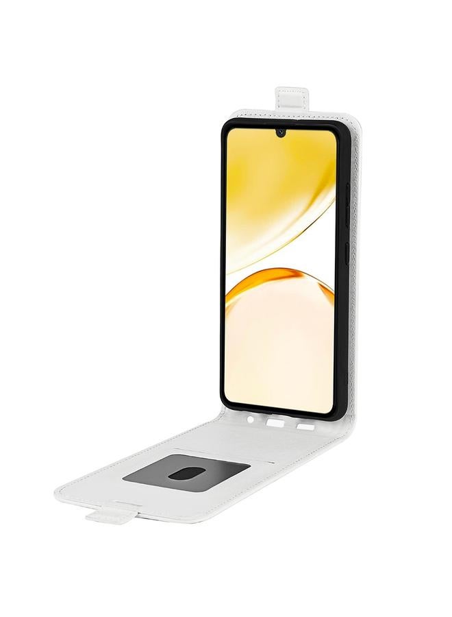 اس-توب جراب هاتف Realme Narzo N53 R64 من الجلد الملمس مع قلاب عمودي واحد - Image 4